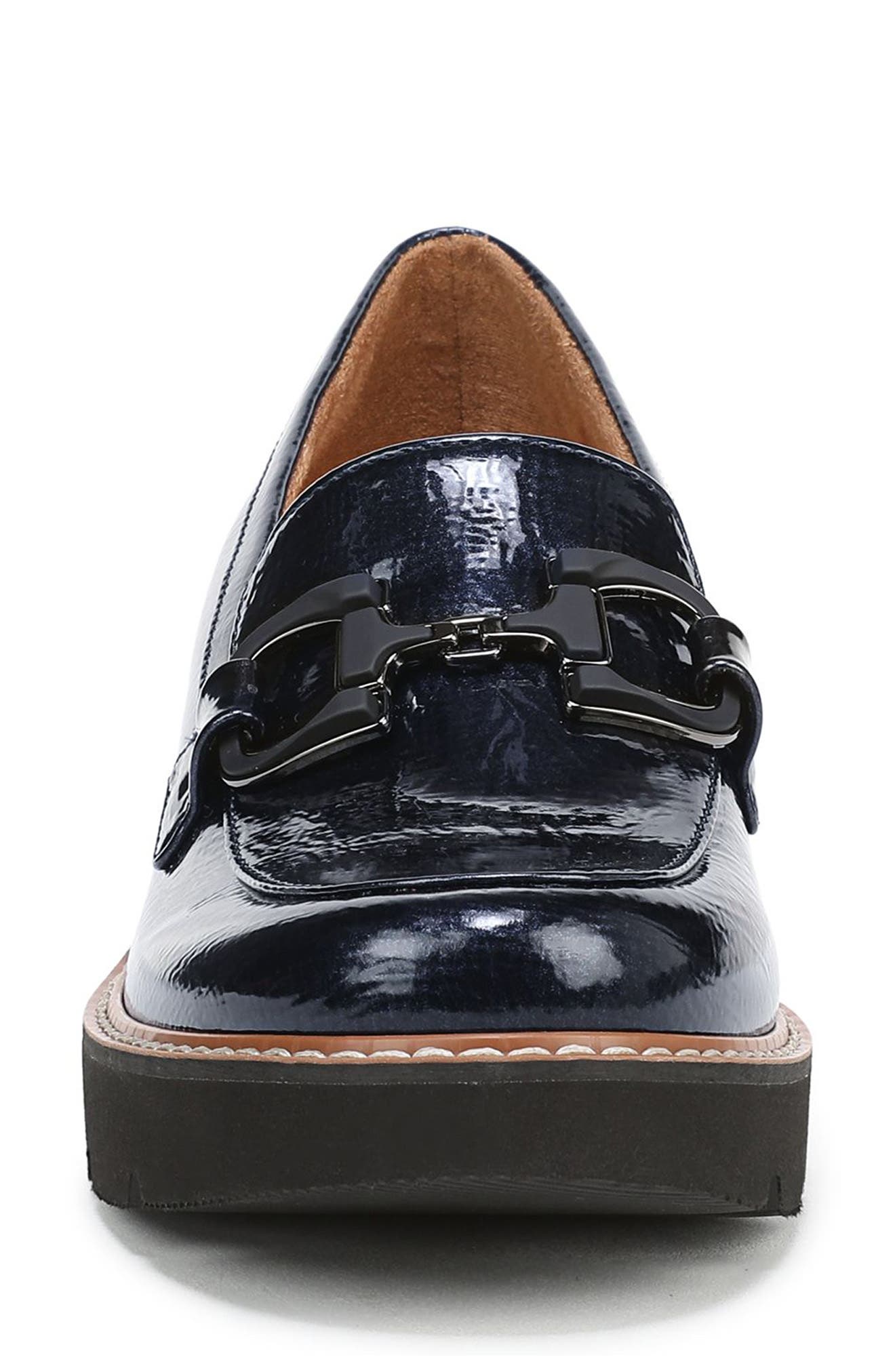 Naturalizer Corrine Bit Loafer, Alternate, color, Navy Patent Faux Leather