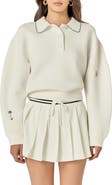 English Factory Point Collar Scuba Sweatshirt