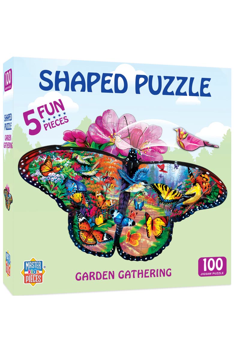 Garden Gathering 100pc Shaped Puzzle, Main, color, Multicolor