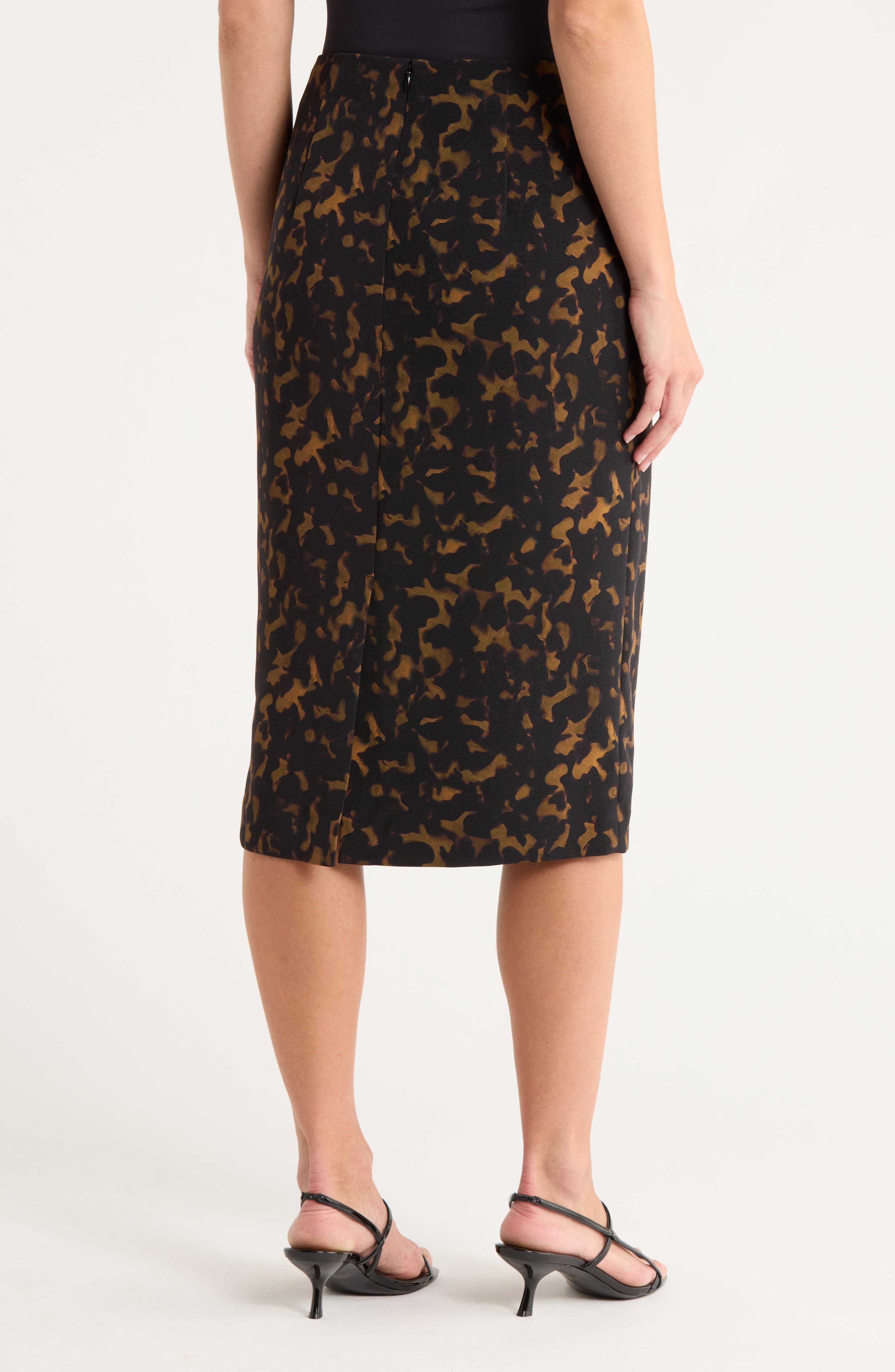 Tortoiseshell Pencil Skirt - image 2