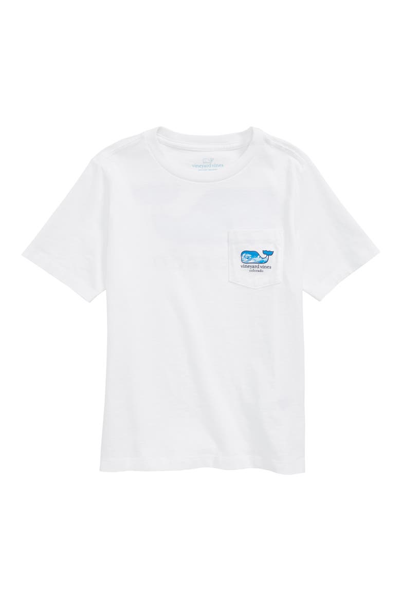 Colorado Whale Pocket T-Shirt, Main, color, WHITE CAP