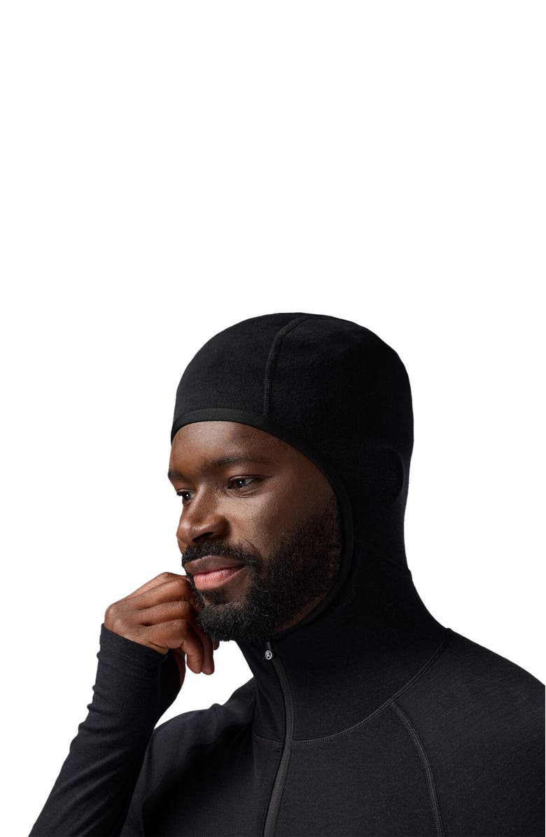 Backcountry Cedars Rws Merino Lt-Wt Baselayer 1/2-Zip Scuba Top - Men's, Alternate, color, Black