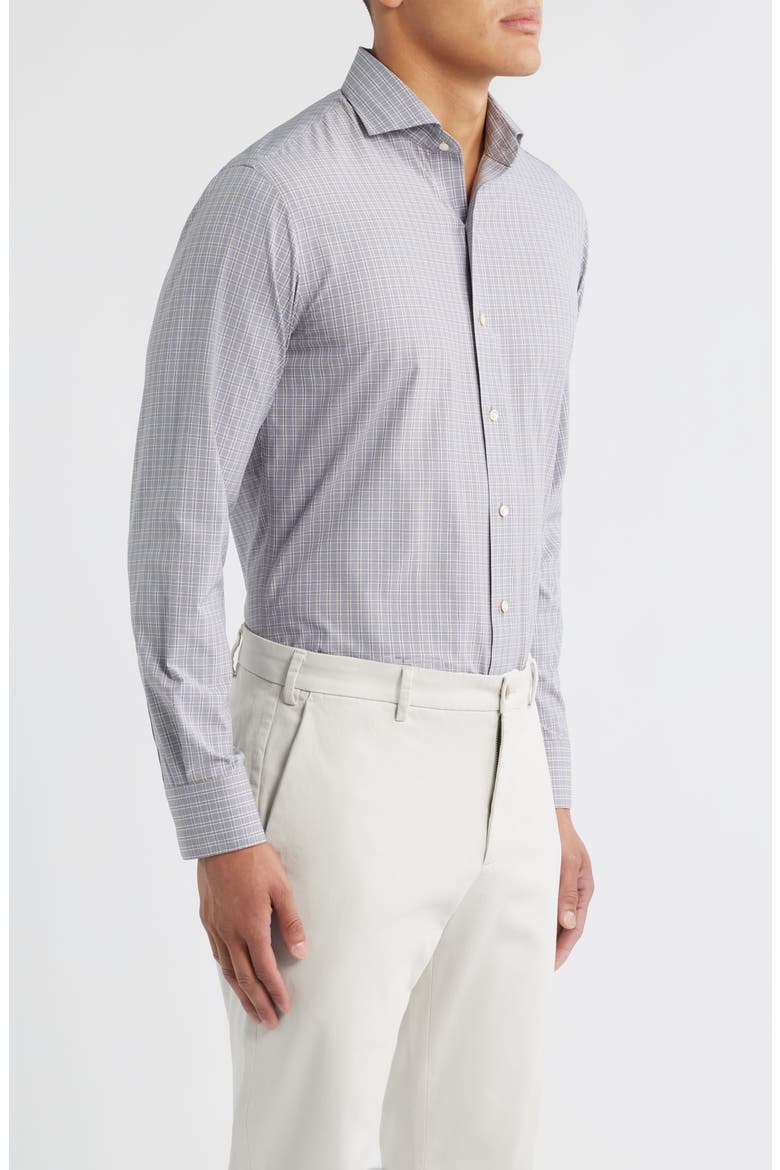 Crown Crafted Performance Poplin Button-Down Shirt, Alternate, color, NEBULA BLUE
