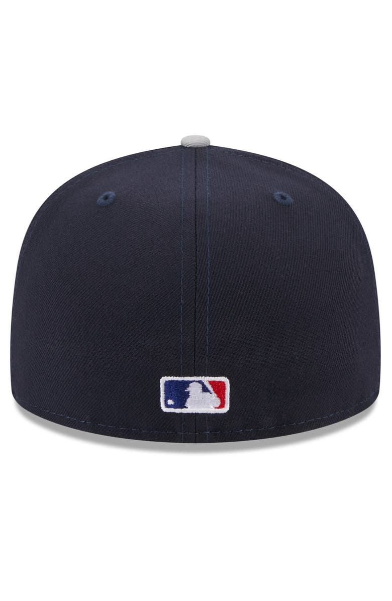 New Era Men's New Era Navy/Gray New York Yankees On Deck 59FIFTY Fitted Hat, Alternate, color, 