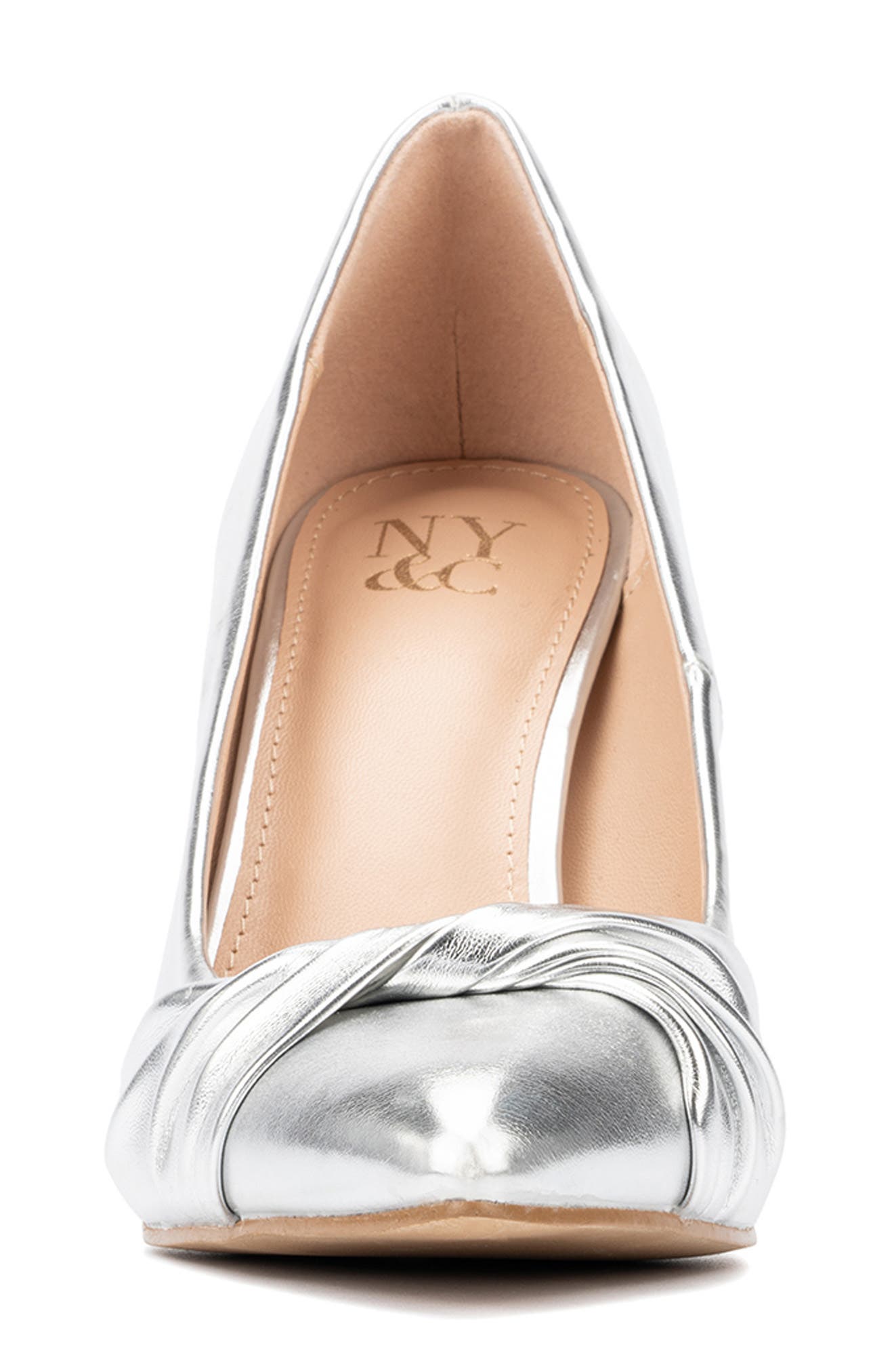 NEW YORK AND COMPANY Monique Twist Pump, Alternate, color, Silver