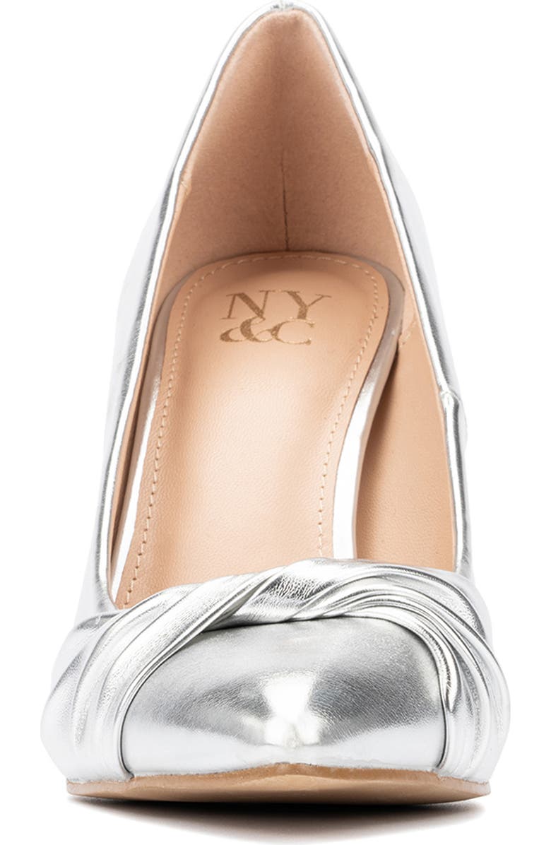 NEW YORK AND COMPANY Monique Twist Pump, Alternate, color, Silver