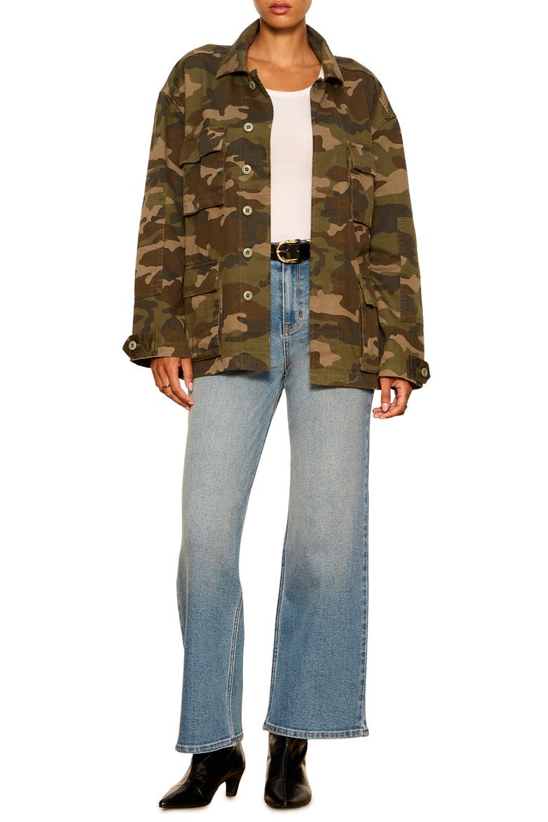 Reissue Camo Cotton Field Jacket, Alternate, color, RIDGE CAMO GREEN