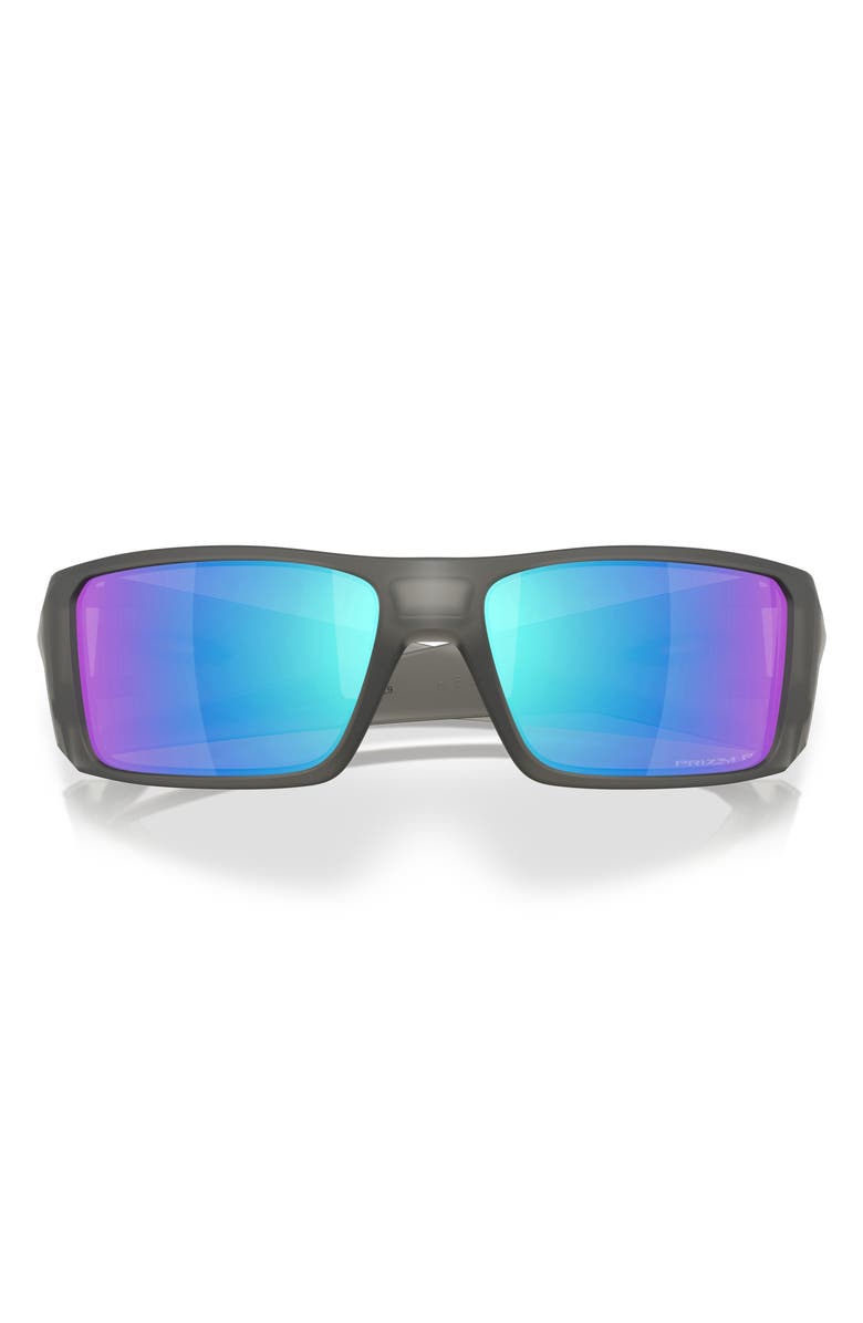 Oakley Heliostat 61mm Prizm<sup>™</sup> Polarized Rectangular Sunglasses, Alternate, color, Saphire
