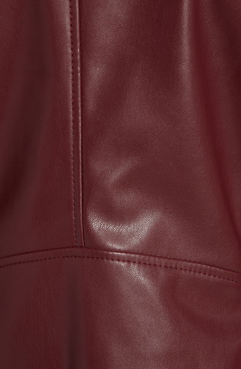 Halogen<sup>®</sup> Faux Leather Moto Jacket, Alternate, color, 