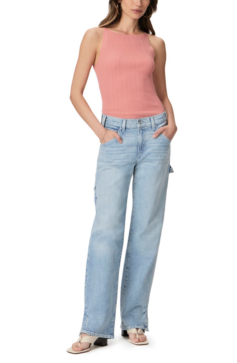 PAIGE Yuelia Rib Sweater Tank, Alternate, color, Pnktercota