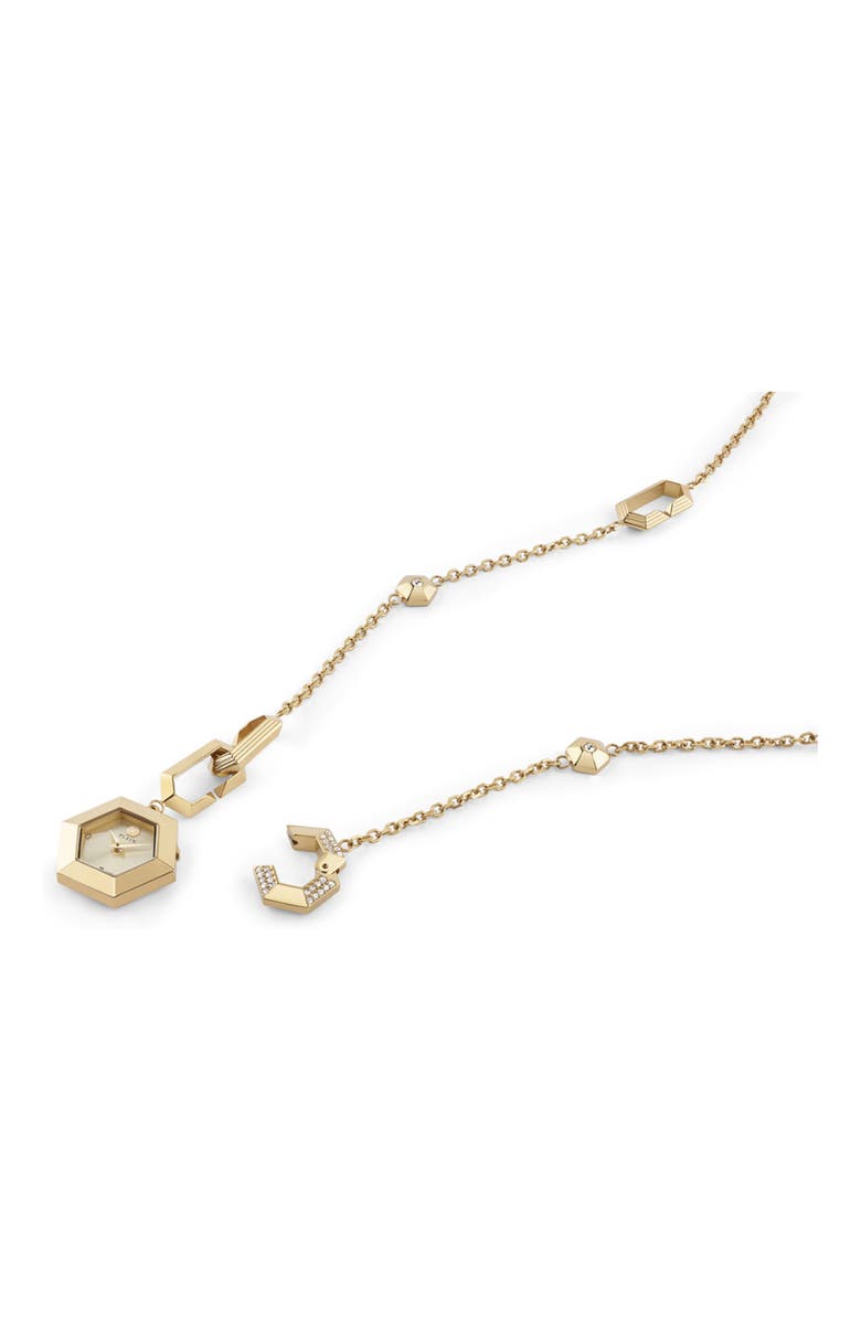 PHILIPP PLEIN $nake Hexagon Pendant Y-Necklace Watch, 28mm, Alternate, color, 