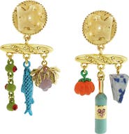 Betsey Johnson Charcuterie Drop Earrings