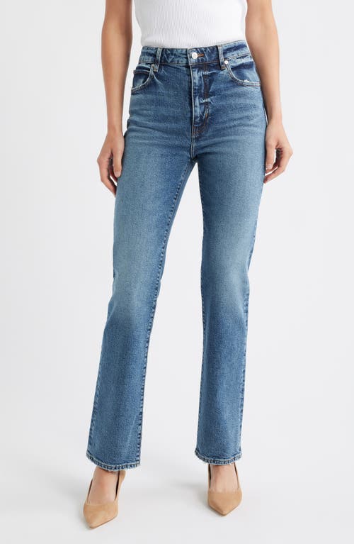 Frame The Ruler High Waist Straight Leg Jeans In Blue