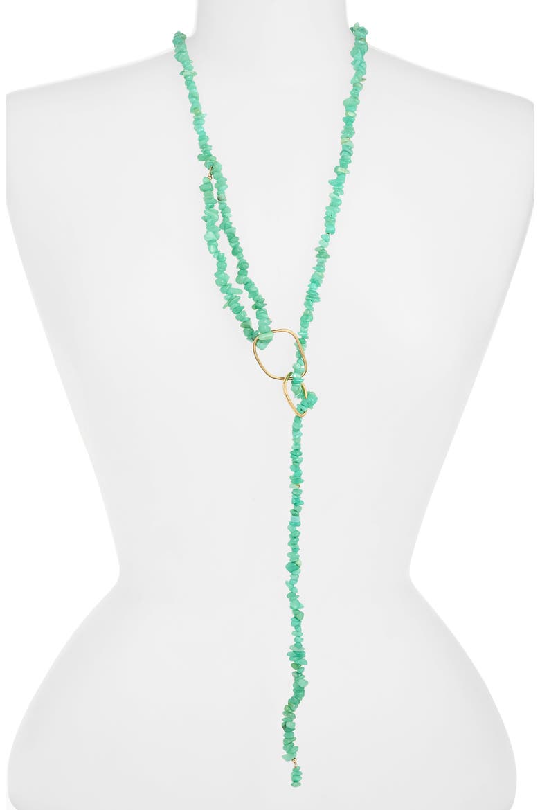 Zeina 14k Gold Filled Amazonite Lariat Necklace, Alternate, color, AMAZONITE