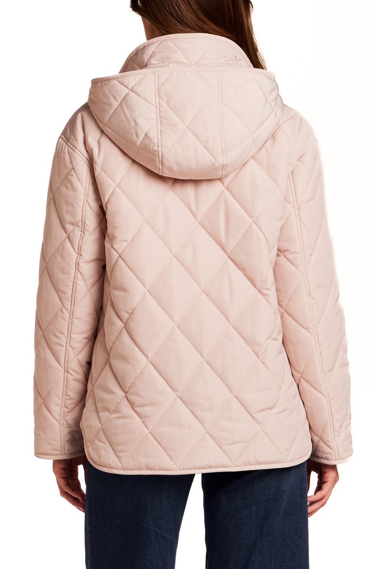 Quilted Stand Collar Jacket, Alternate, color, SOFT BLUSH