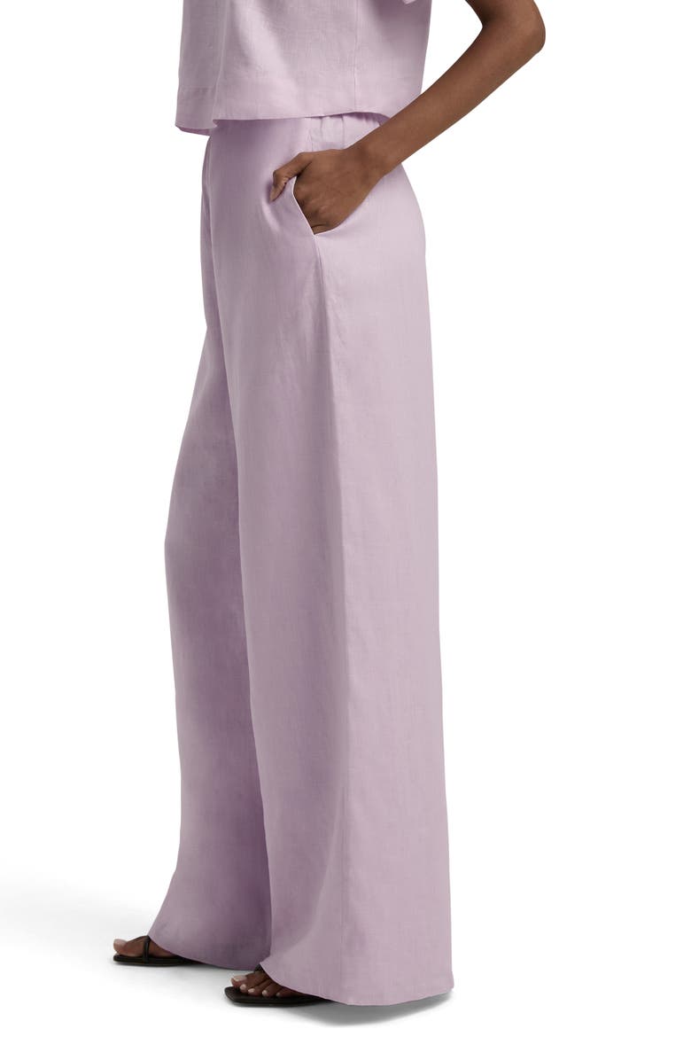 Favorite Daughter Linen Wide Leg Pants, Alternate, color, Wisteria Musk