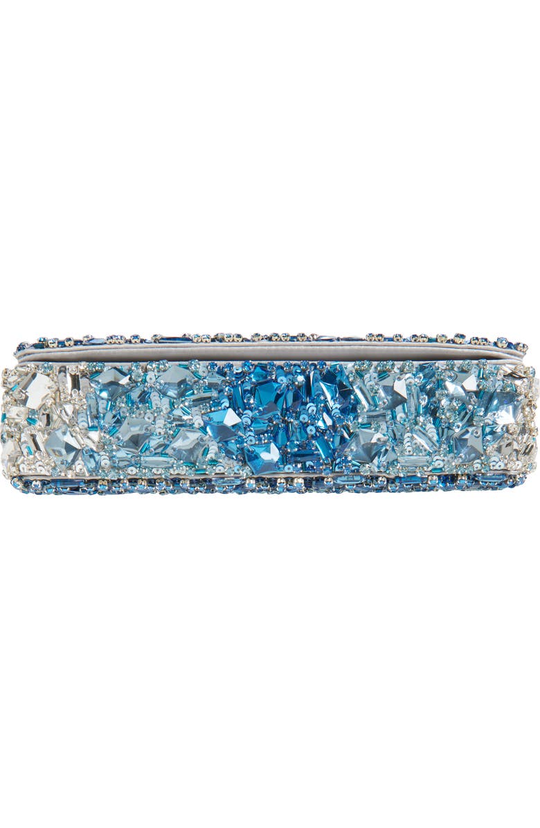L’alingi Malika Embellished Satin Clutch, Alternate, color, Blue