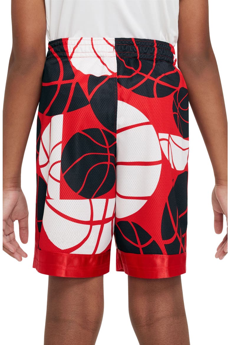 Kids' Dri-FIT Basketball Shorts, Alternate, color, UNIVERSITY RED/ BLACK/ WHITE
