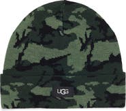 UGG® Camo Print Wool Blend Beanie