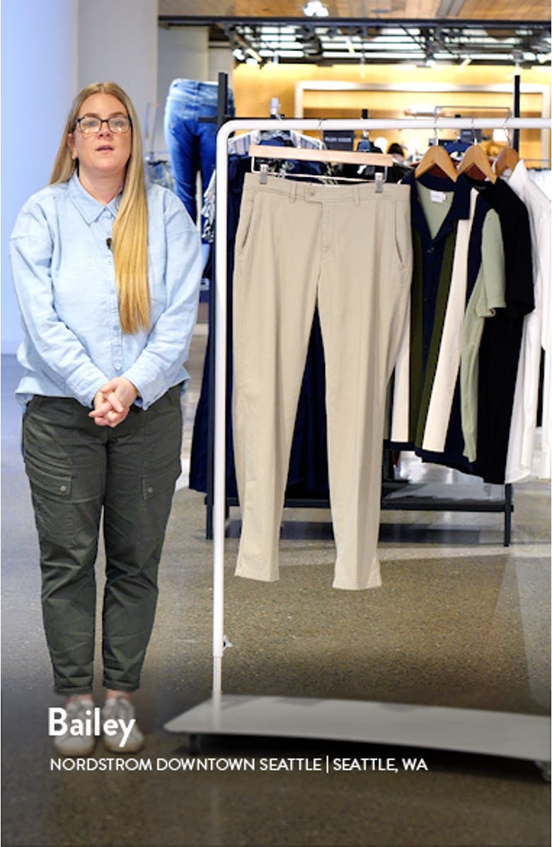 Evans Regular Fit Flat Front Chino Pants, sales video thumbnail