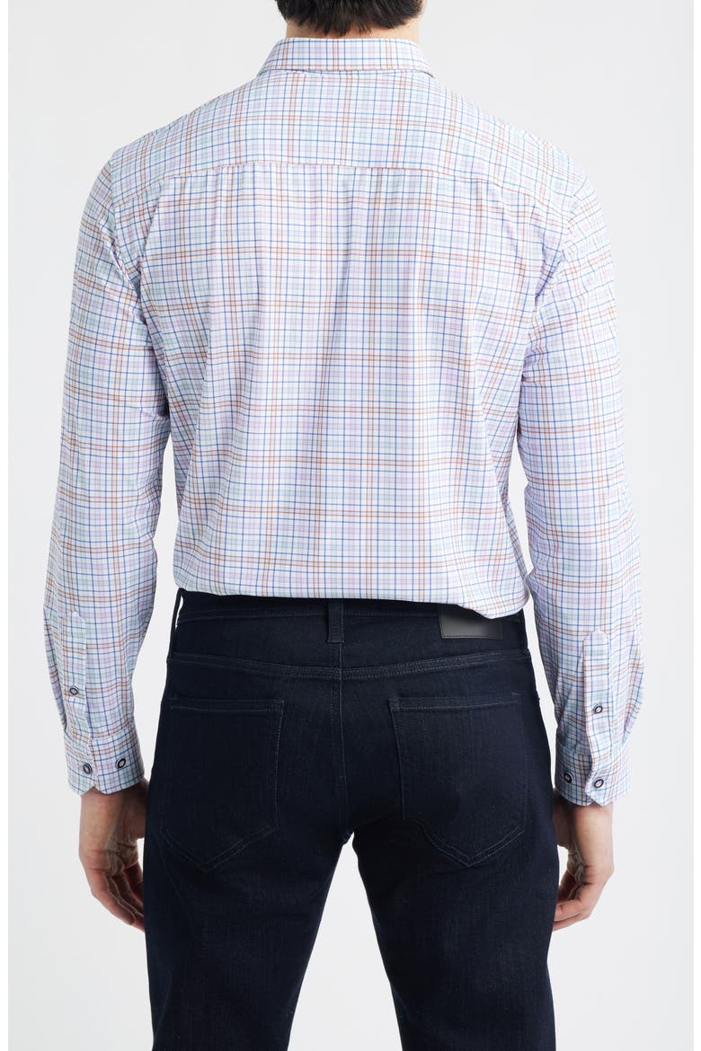 XC Motion Performance Knit Button-Up Shirt, Alternate, color, MULTI PLAID