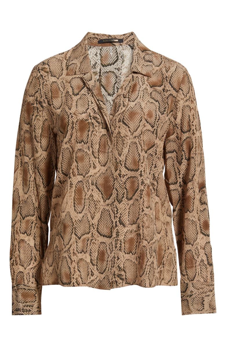 KOBI HALPERIN Piper Snake Print Button-Up Shirt, Main, color, 