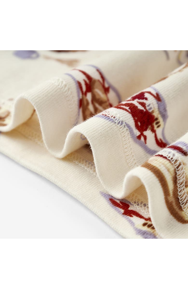 Milkbarn Organic Cotton Long Sleeve Two Piece Pajama Set, Alternate, color, Picnic