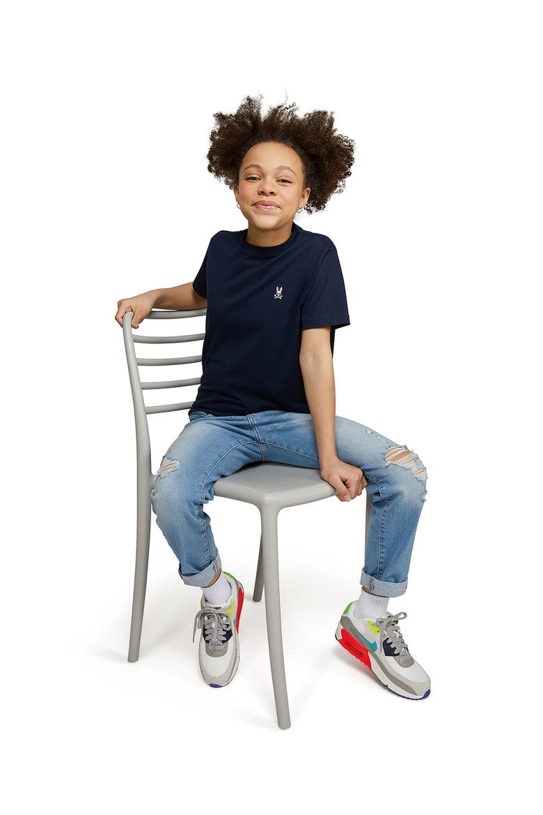 Kids' Cotton T-Shirt, Alternate, color, NAVY