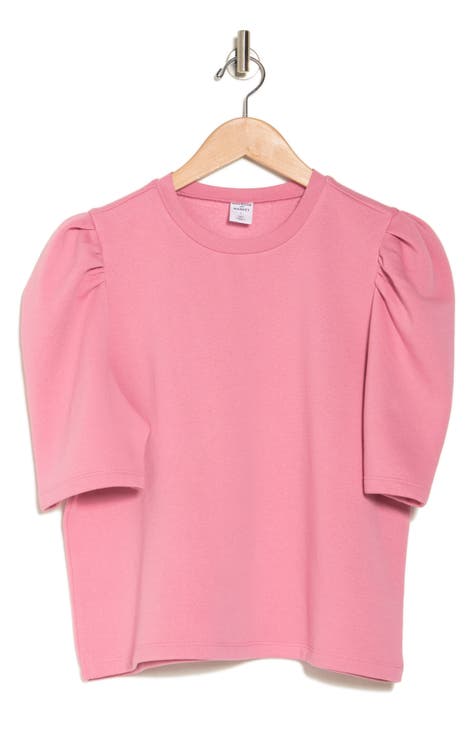 Puff Short Sleeve Fleece Sweatshirt