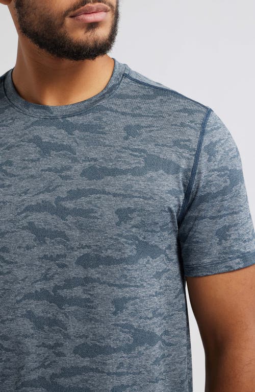 Ten Thousand Camouflage Knit Performance T-shirt In Navy