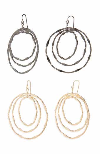 Tasha Set of 2 Frontal Hoop Earrings