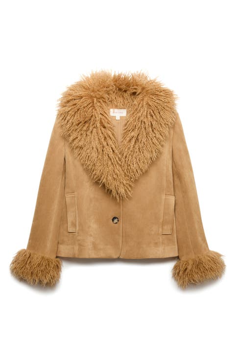 Faux Fur Trim Jacket