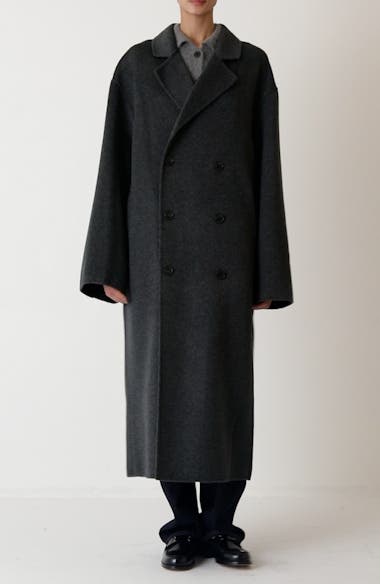 【関税込み】Loulou de Saison ブラック Borneo コート LOULOU DE SAISON Borneo Double Breasted Wool & Cashmere Coat