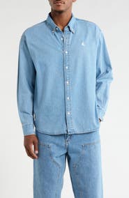Carhartt Work In Progress Lucas Denim Button-Down Shirt