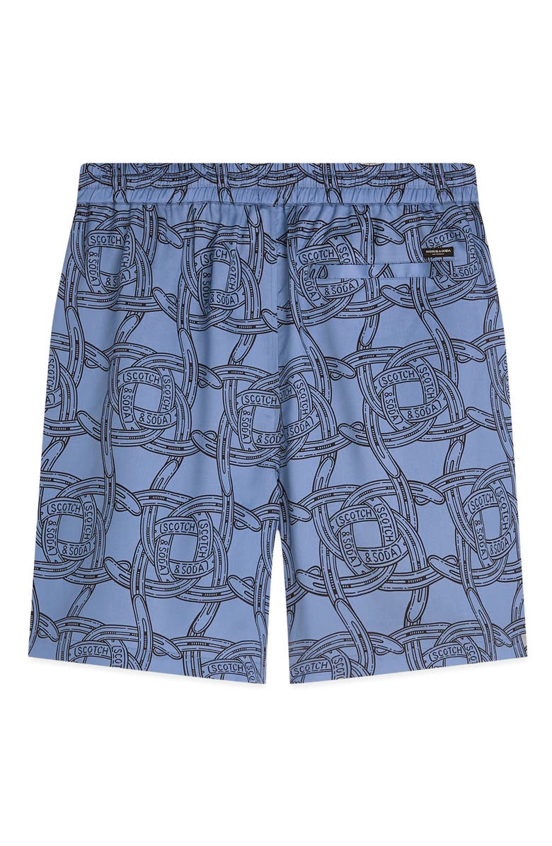 Scotch 
Soda Fave Print Drawstring Bermuda Shorts, Alternate, color, Horseshoes Infinity