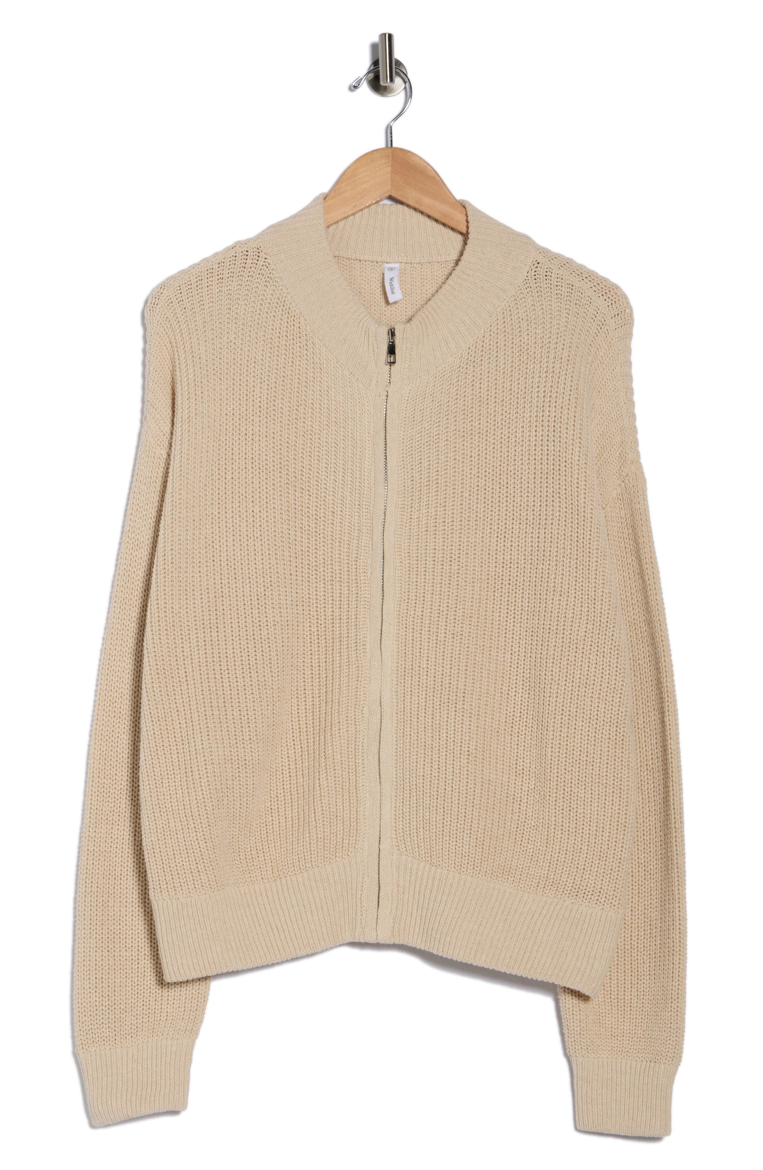 WISHLIST Zip-Up Sweater