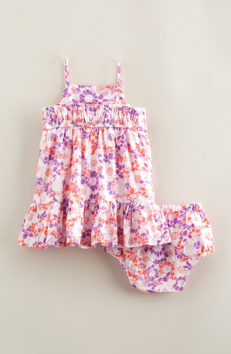 Tucker + Tate Cotton Blend Sundress with Bloomers, Alternate, color, Pink Shade Bella Floral