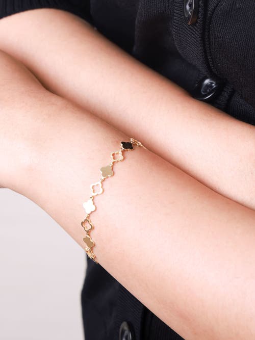 Devata Clover Chain Bracelet In Gold