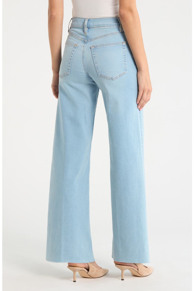 Le Slim Raw Hem Palazzo Jeans, Alternate, color, HUSH RAW AFTER