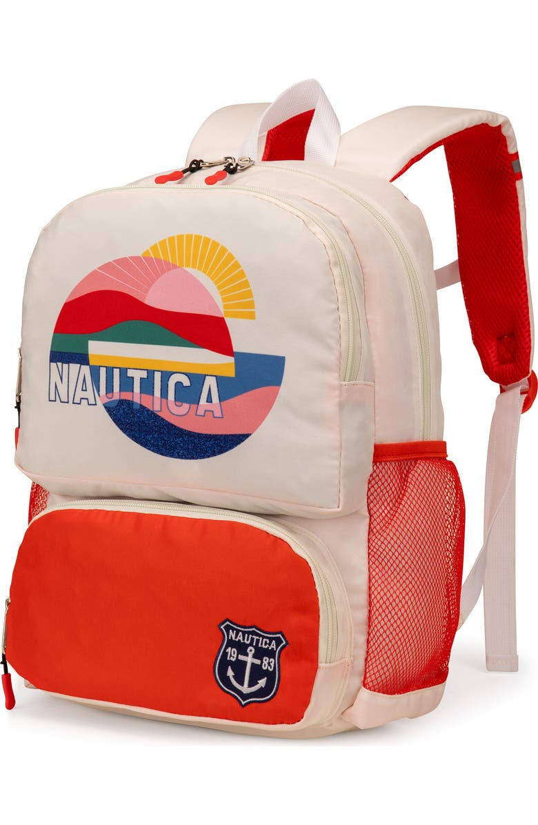 Nautica Sunny Day 16 Inch Backpack for Kids and Teens, Alternate, color, Sunny Day