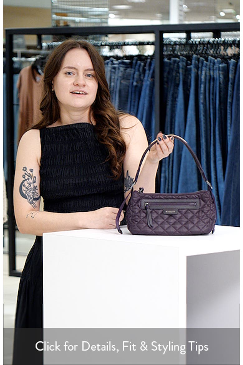 Small Park Quilted Nylon Shoulder Bag video