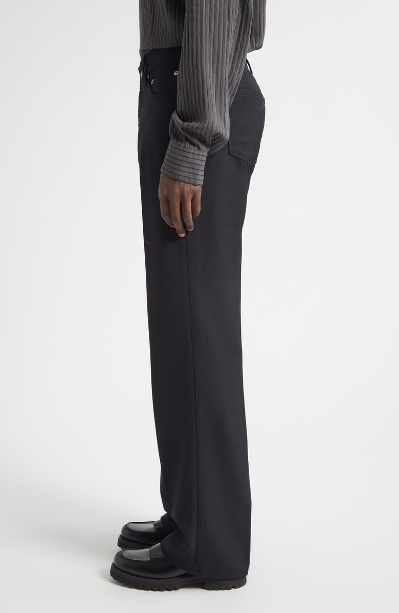OUR LEGACY Carlson Bootcut Pants, Alternate, color, Black Permanent Crease