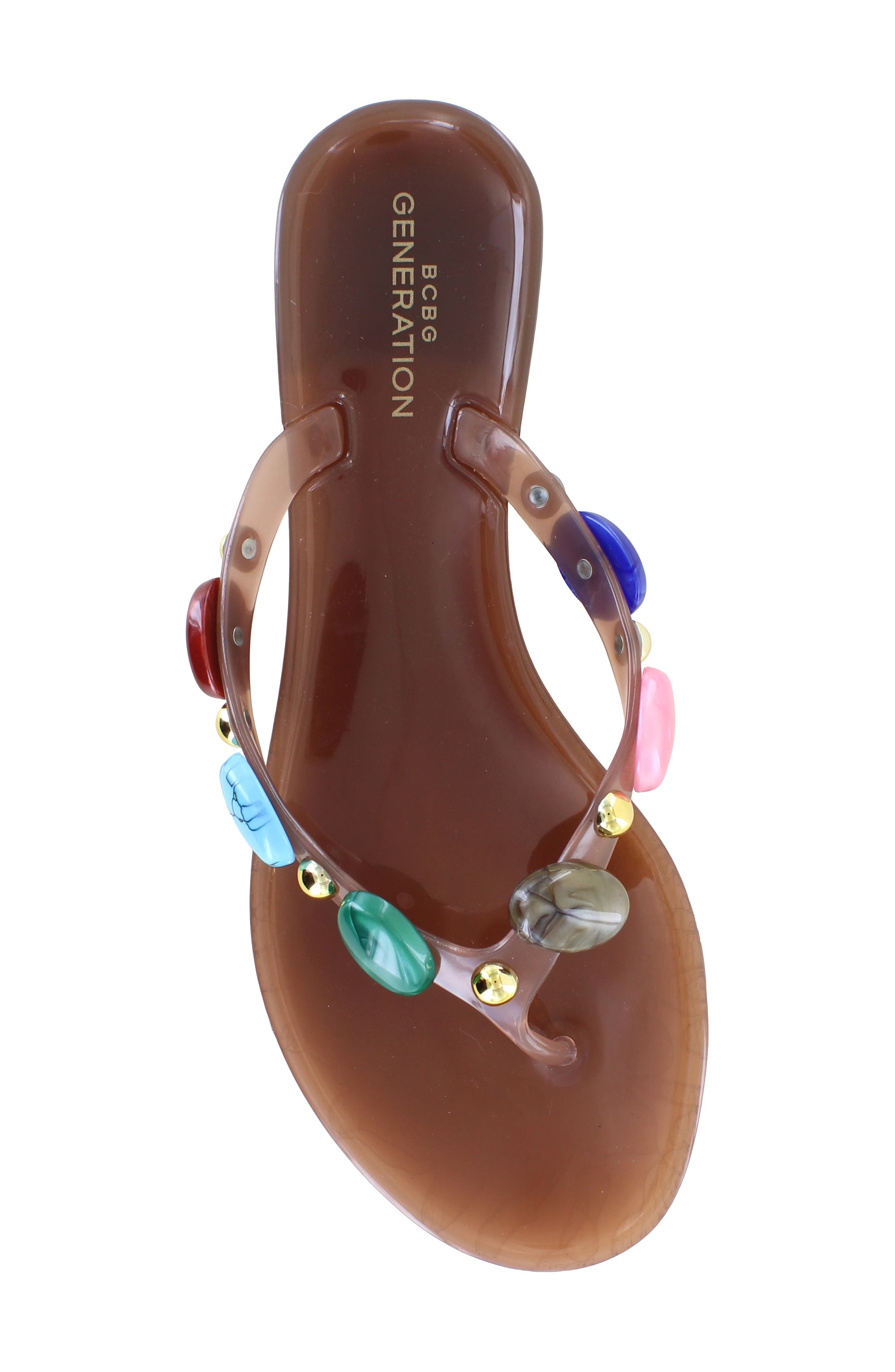 BCBG Uleema Flip Flop, Alternate, color, Brown