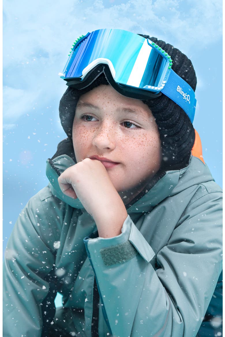 Kids' Multi Spike Snow Goggles, Alternate, color, BLUE
