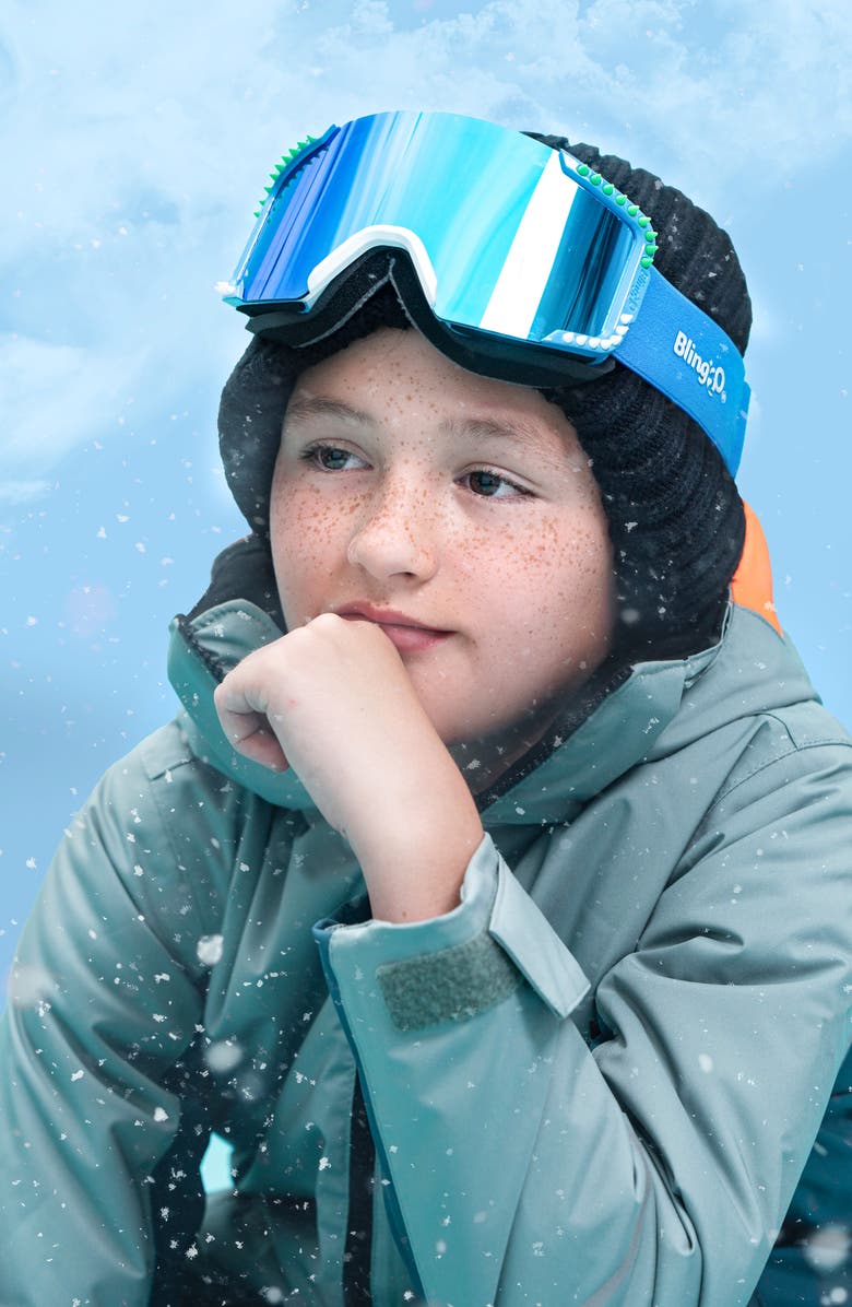 Bling2o Kids' Multi Spike Snow Goggles, Alternate, color, Blue