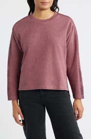 CITY BLUES Detailed Sleeve Sweatshirt