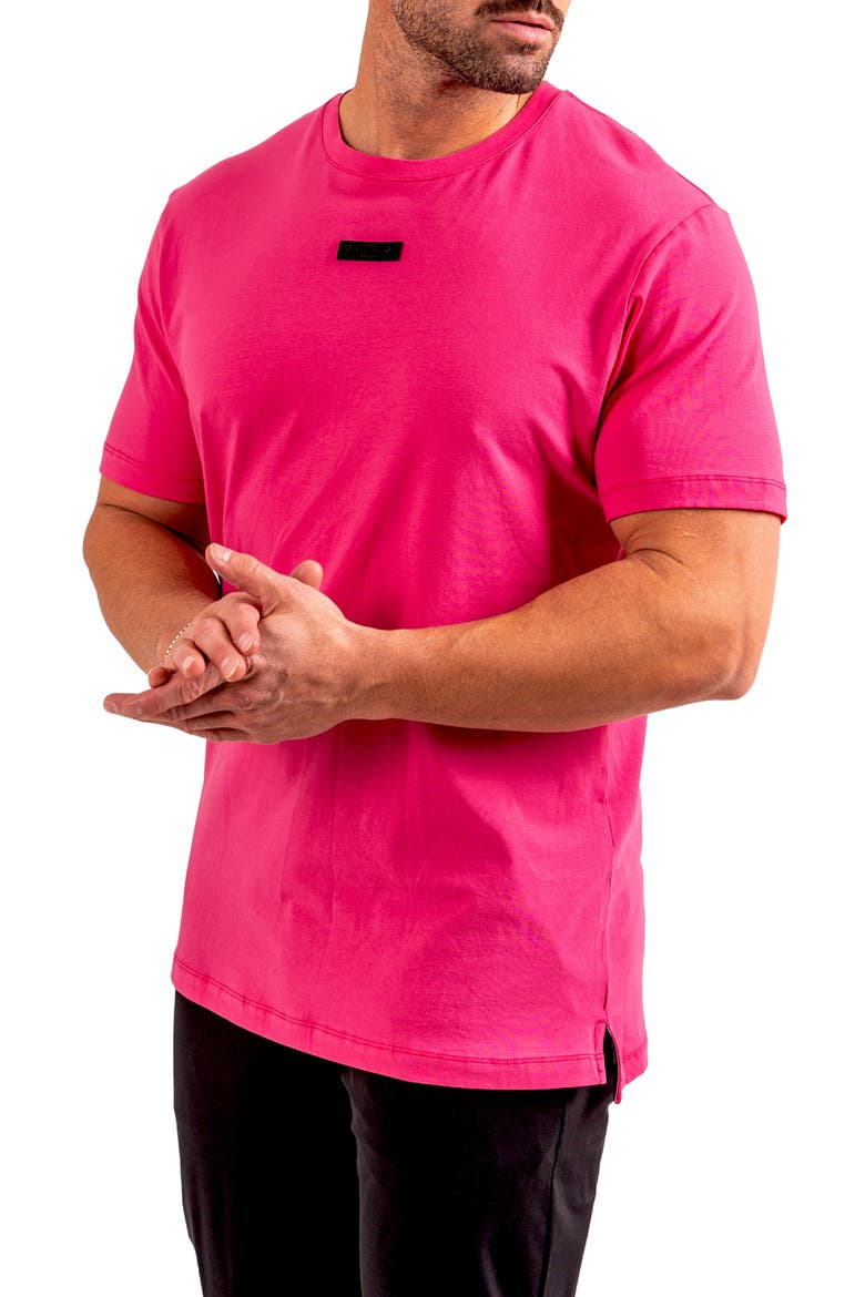 Lion Zeus Embellished T-Shirt, Alternate, color, PINK