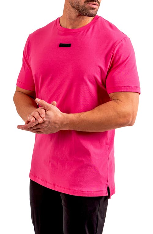 Maceoo Lion Zeus Embellished T-shirt In Pink