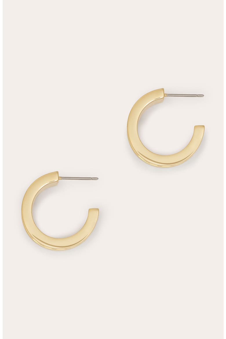Nora Huggie Hoop Earrings, Alternate, color, GOLD