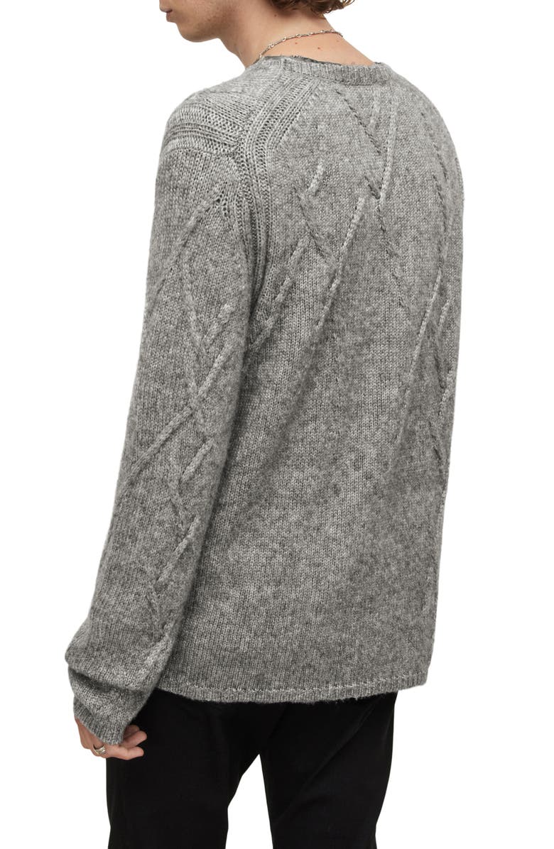 John Varvatos Nolans Fading Cable Sweater, Alternate, color, 